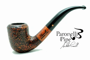 PIPA PARONELLI IN RADICA CURVA SABBIATA DARK FATTA A MANO - Imagen 1 de 6