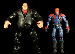 Marvel Legends ToyBiz Kingpin Face Off Black Suit Variant & Red Skull 2006, Used
