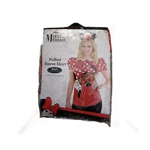 Disney Minnie Mouse Puffed Sleeve Shirt Adult OS Halloween Dress Up - Picture 1 of 6