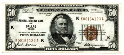 Fr. 1880-K 1929 Federal Reserve Bank Note. High Grade - Image 1 of 2