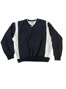 BOCA CLASSICS Club Golf Jacket Men Sz XL Black & Tan Pullover Shirt Windbreaker - Picture 1 of 6