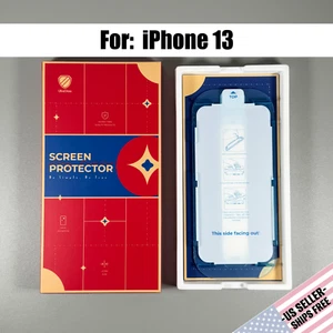Protectores de Pantalla para iPhone 13 - PACK DE 2 - HD Cristal Transparente con Marco de Fácil Instalación - Imagen 1 de 10