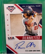 2020 USA Stars & Stripes Silhouettes Pete Crow-Armstrong AUTO /199