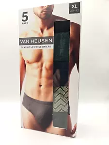 Paquete de 5 calzoncillos de tiro bajo Van Heusen XL 40-42 multicolor verde y azul nuevos con etiquetas - Imagen 1 de 14