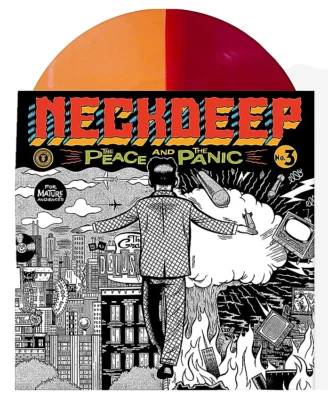 Neck Deep The Peace And The Panic Exclusive LP Orange & Red Vinyl 1/750 New - Image 1 of 4