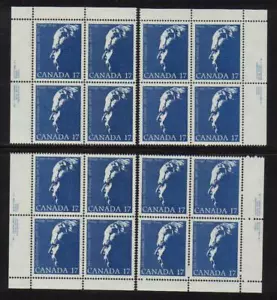 1980 Canada SC# 859 - John Diefenbaker - Set of 4 Plate Blocks M-NH Lot # 2962 - Picture 1 of 1