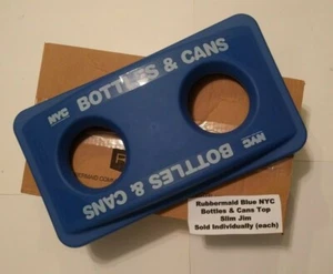 Rubbermaid Blue NYC Bottles & Cans Top - Slim Jim - Prepaid Shipping (2692-88)  - Picture 1 of 9