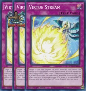Yugioh! 3x Virtue Stream ROTA-EN068 Común 1ª Edición Casi Nuevo - Imagen 1 de 1