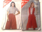 2 SEWING PATTERNS MISSES SZ 14-16-18 TOP, CULOTTES, VEST -SEE & SEW 5005 & 3852