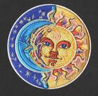 Sun Moon & Stars Iron ON Sew ON Embroidered Patch 3 1/4 "X 3 1/4"