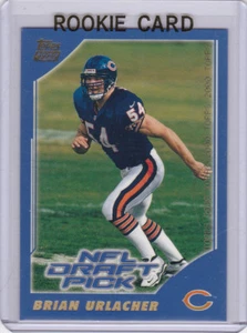 BRIAN URLACHER ROOKIE CARD 2000 Topps NFL DRAFT PICK Football RC Chicago Bears! - Picture 1 of 2