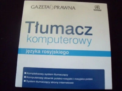 TŁUMACZ KOMPUTEROWY JĘZYKA ROSYJSKIEGO - POLISH CD-ROM______________ - Image 1 of 2