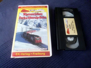VHS EK Eisenbahn Winter mit Furka-Oberalp-Bahn FO Wallis Uris Graubünden SCHNEE - Bild 1 von 3
