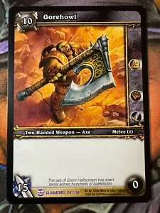 Juego de cartas coleccionables Gladiators 178/208 Gorehowl de World of Warcraft - Imagen 1 de 2