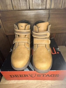 Deer Stags Kids Boy Wheat HTec Mak2 Waterproof Boots US 5 1/2 Youth - Picture 1 of 8