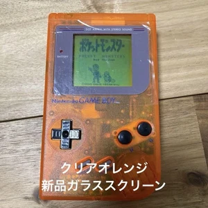 First generation Game Boy Clear Orange Custom New glass screen - Picture 1 of 9
