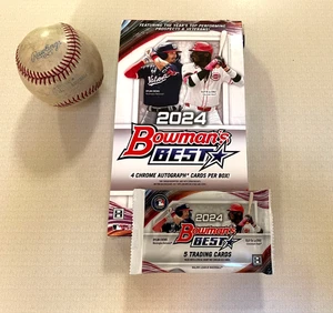 2024 Bowman's Best Baseball Paquete Sellado de Hobby Box (¡4 Autos/Caja!) PCA SKENES - Imagen 1 de 6