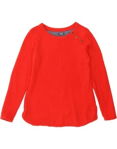 Top de mujer IZOD manga larga Reino Unido 10 pequeño rojo algodón VE09 - Imagen 1 de 3