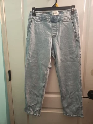 Pantalones Cortos de Jean Abercrombie Niños Niñas Azul Claro Denim Dobladillo Crudo, Encaje, Tallas 13-14 Foto 1 de 4