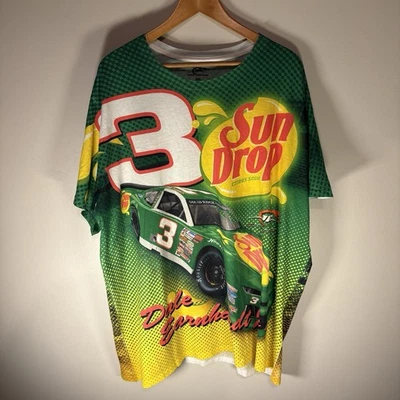 Camisa verde Dale Earnhardt Jr. #3 Sun Drop sublimada JR Motorsports XXL estampada Foto 1 de 3