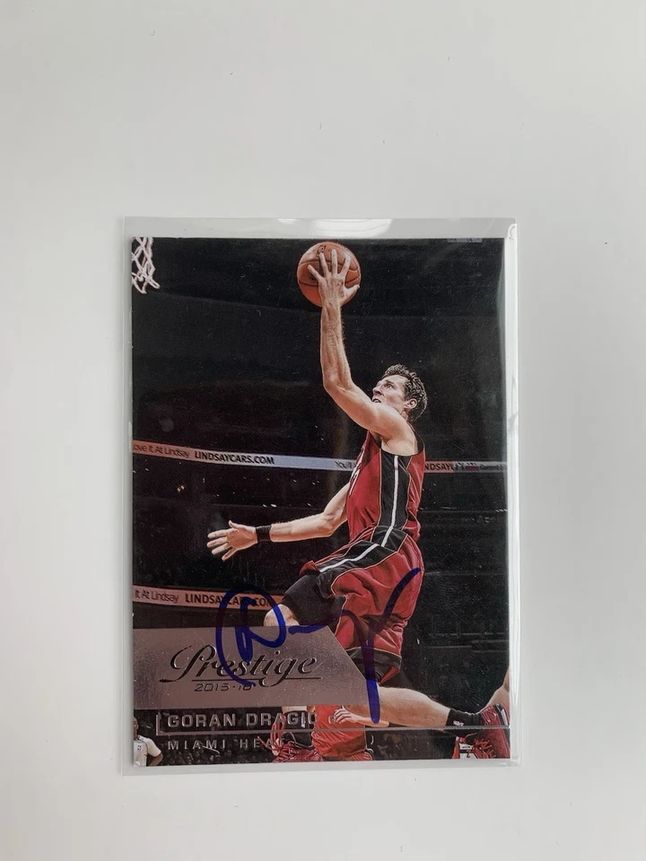 Autografiado firmado por Goran Dragic 2015-16 Panini Prestige Auto Miami Heat Foto 1 de 1