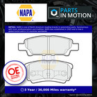Brake Pads Set fits DODGE CALIBER Rear 1.8 2.0 2.0D 2006 on NAPA 05191271AB New