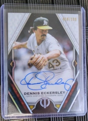 2021 Topps Tribute Dennis Eckersley Tribute Auto /199 #TA-DE - Oakland Athletics - Image 1 of 2