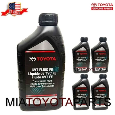 4 Quarts Genuine Toyota CVT FE Transmission Fluid Oil 00279-CVTFE-01 - Imagem 1 de 4