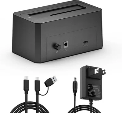 Acasis External SAS/SATA Hard Drive Dock USB 3.0 Plug & Play for 2.5/3.5" HDD - Image 1 of 4