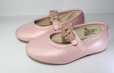 Mary Jane Ballerina Matte leather 6C Glitter Flower - Image 1 of 4