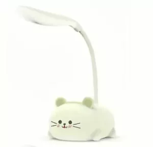 SALE! Cute Kitten Cat LED Bedside/desk Lamp. Choose White/Mint Green/pink/blue - Picture 1 of 3