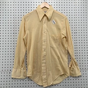 VTG Town Craft Penn Prest JC Penny Button Pocket Shirt Yellow Fits Adult L 20x29 - Picture 1 of 12
