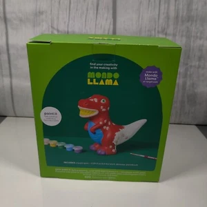 Paint-Your-Own Ceramic Dinosaur Craft Kit - Mondo Llama™ New W/ Paints   Brushes - Picture 1 of 3