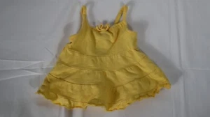 Vestido Solero Amarillo Recién Nacido Bebé Niñas Desteñido Gloria Renacido - Imagen 1 de 4