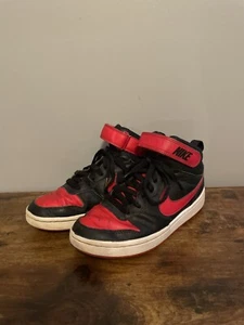 Nike Court Borough Mid 2 Boys Size 4y Red Athletic Shoes Sneakers CD7782-003 (S2 - Picture 1 of 9