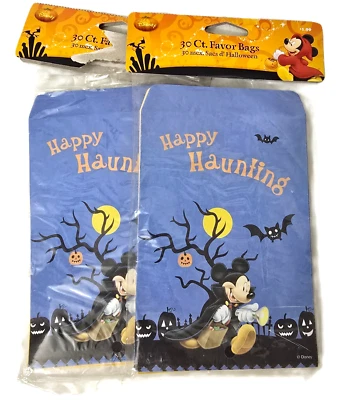 Бумажные пакеты для угощений на Хэллоуин Mickey Mouse Vampire Goofy Donald Disney 60 штук - Изображение 1 из 3