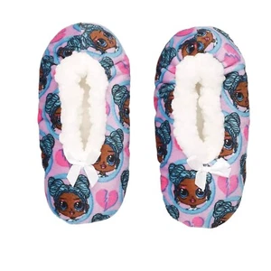 L.O.L Surprise! Fuzzy Babba Slipper Socks Little Girls Size S/M Shoe Size 9-11 - Picture 1 of 2