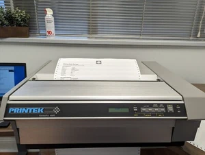 Printek FormsPro 4600 Printer- With HP JetDirect and 4 unopened extra ribbons - Picture 1 of 9