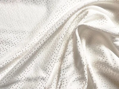 100% Seide , 16 mommé, weiß "Kristall", Meterware ca. 140 cm breit - Bild 1 von 4