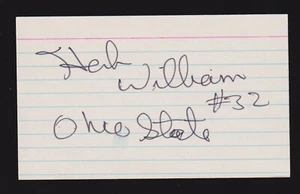 Herb Williams (debut 1981) Pacers Knicks autógrafo firmado automático 3x5 índice certificado de autenticidad - Imagen 1 de 1