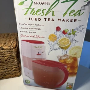 Máquina de té helada Mr Coffee 3 cuartos TM75RS roja PROBADA completa en caja - Imagen 1 de 16