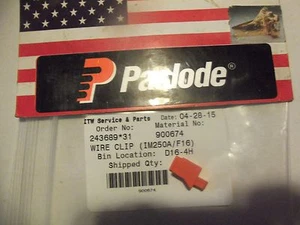 "NUEVO" Paslode Parte # 900674 CLIP DE CABLE (IM250A/F16) - Imagen 1 de 1