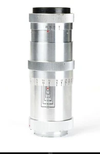 Objektiv Zeiss Heavy Triotar 4/13,5cm 135mm rot T No.3284763 neuwertig für Exakta - Bild 1 von 3