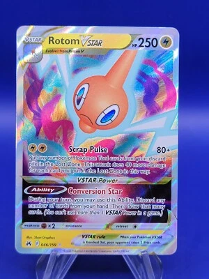 Rotom VSTAR 046/159 Full Art Pokemon Card Crown Zenith NM Near MINT Holo - Image 1 of 4