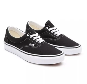 Vans Era Black Classic Canvas Lace Up White Midsole Trainer Shoes Various Sizes - Picture 1 of 7