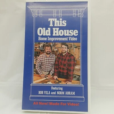 PBS This Old House Bob Vila Norm Abram Home Improvement Video VHS Tape - Image 1 of 3