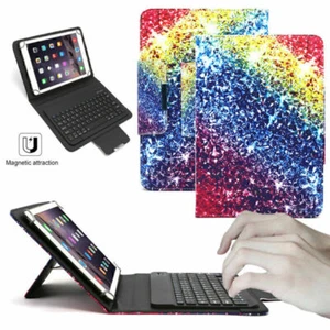 US For 7.0 10.1 inch Android Tablet Leather Case Stand Cover & Wireless Keyboard - Picture 1 of 60