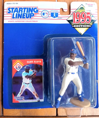 new! MONTREAL EXPOS Cliff Floyd  SLU action figure + card 1995 edition MLB Cover