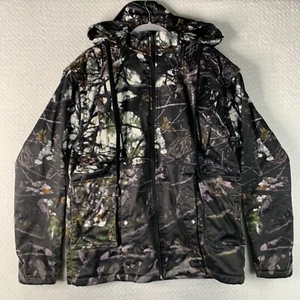 Broadside Men’s Waterproof Hunting Jacket Size Medium Hooded Fleece Lined - Picture 1 of 17