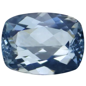 Espléndido cojín 1,24 quilates (8 x 6 mm) aguamarina azul cielo sin calefacción/sin tratar - Imagen 1 de 1